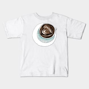 I Love You a Latte Kids T-Shirt